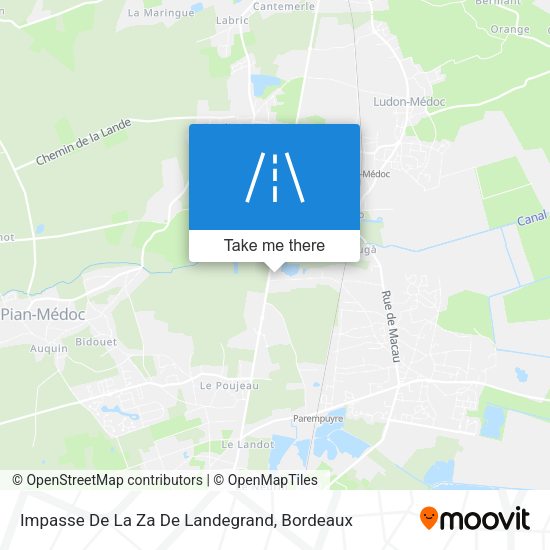 Impasse De La Za De Landegrand map