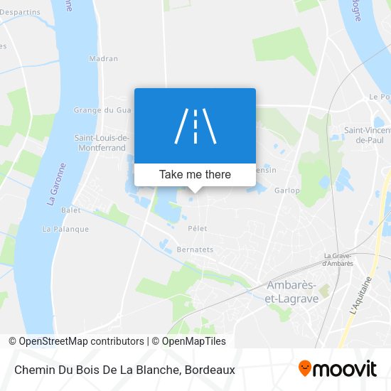 Chemin Du Bois De La Blanche map