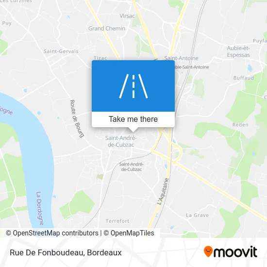 Rue De Fonboudeau map