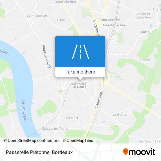Passerelle Piétonne map