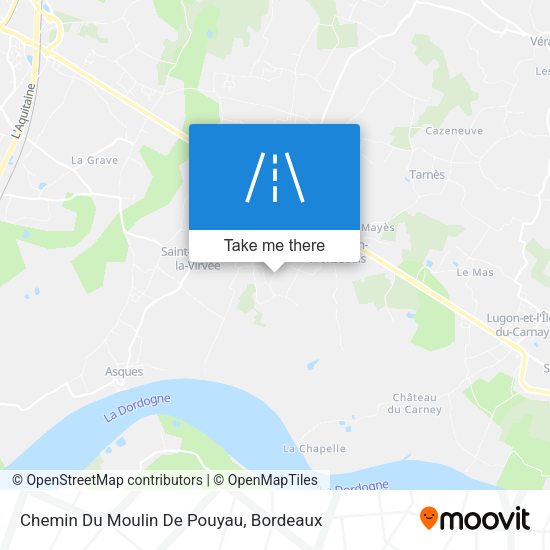 Chemin Du Moulin De Pouyau map