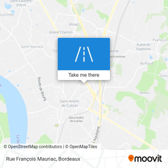 Rue François Mauriac map