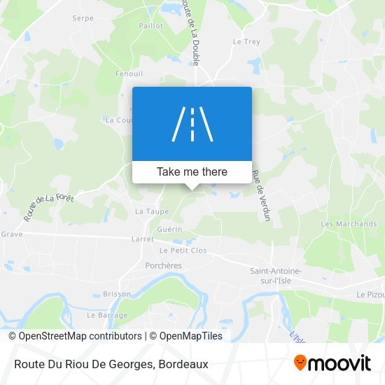 Route Du Riou De Georges map