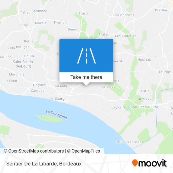 Sentier De La Libarde map