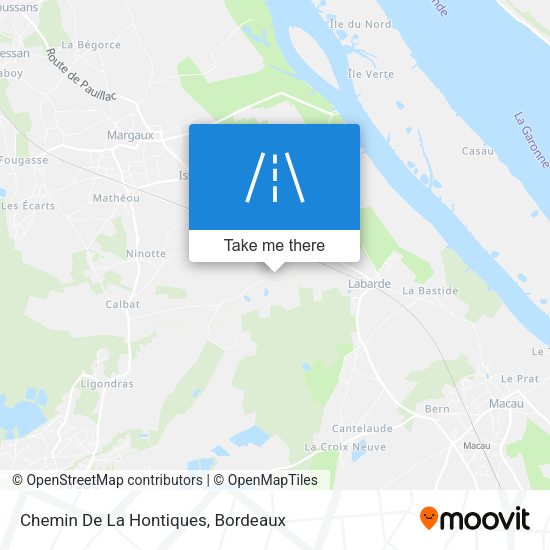 Chemin De La Hontiques map