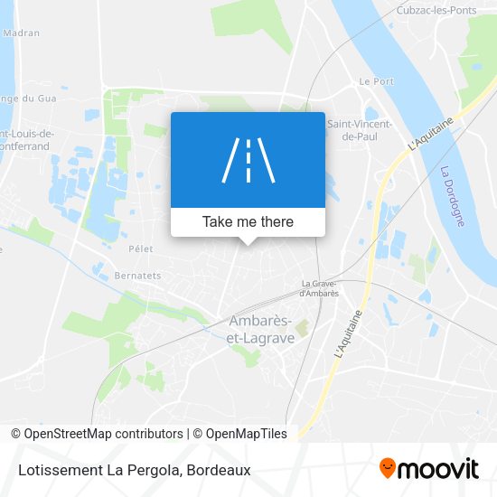 Lotissement La Pergola map