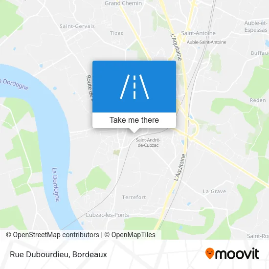 Rue Dubourdieu map