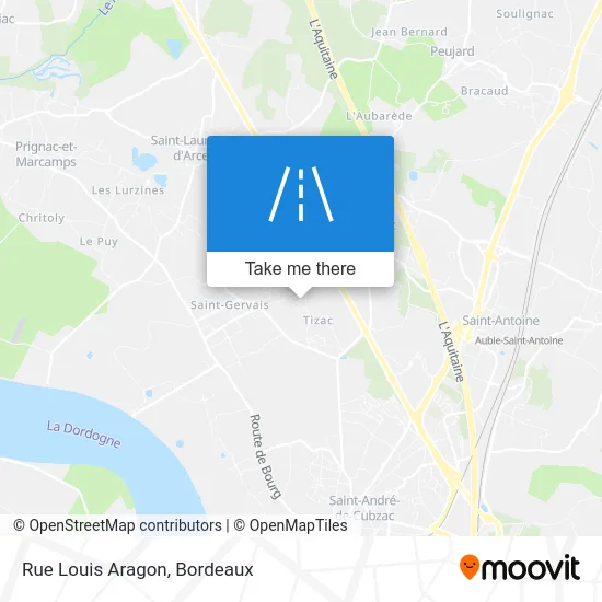 Rue Louis Aragon map