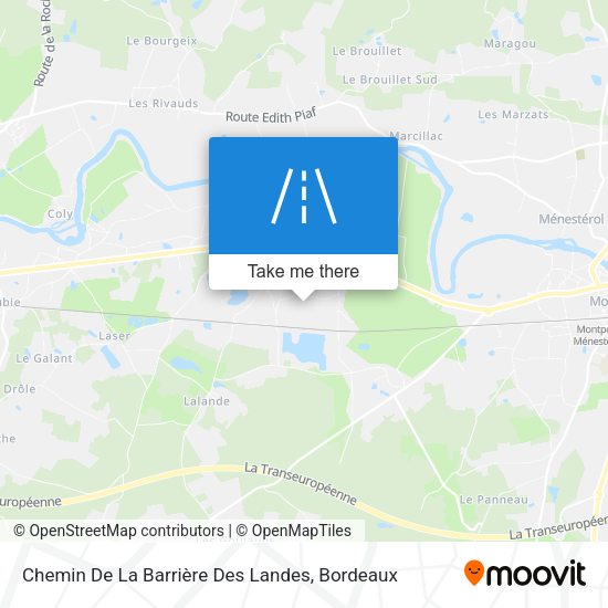Chemin De La Barrière Des Landes map