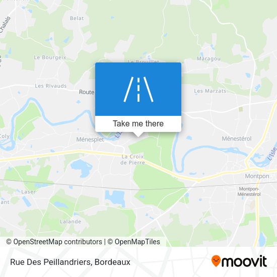Rue Des Peillandriers map