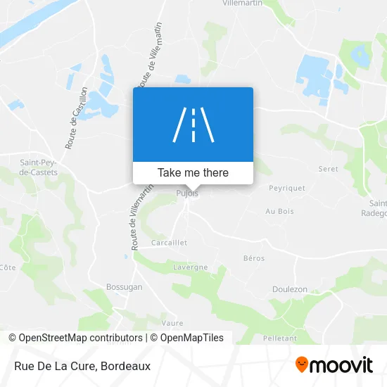 Rue De La Cure map
