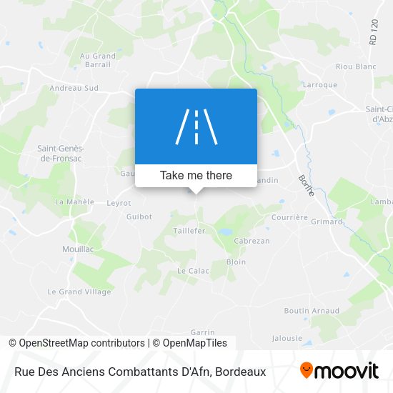 Rue Des Anciens Combattants D'Afn map