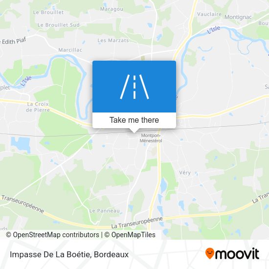 Impasse De La Boétie map