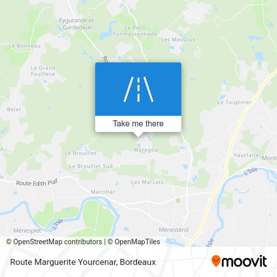 Route Marguerite Yourcenar map