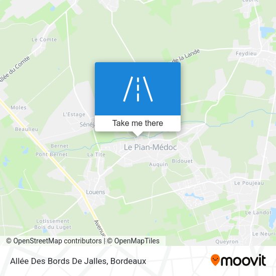 Allée Des Bords De Jalles map