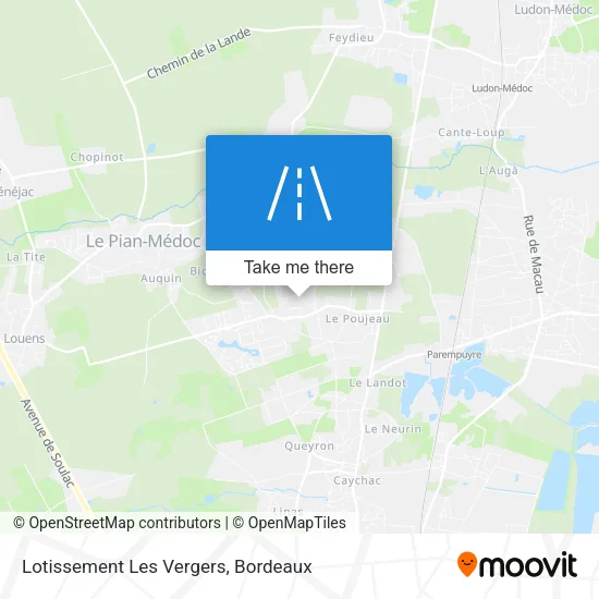 Lotissement Les Vergers map