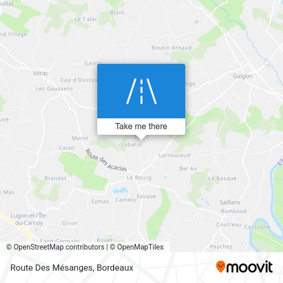 Route Des Mésanges map