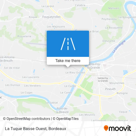 La Tuque Basse Ouest map
