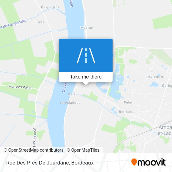 Rue Des Prés De Jourdane map