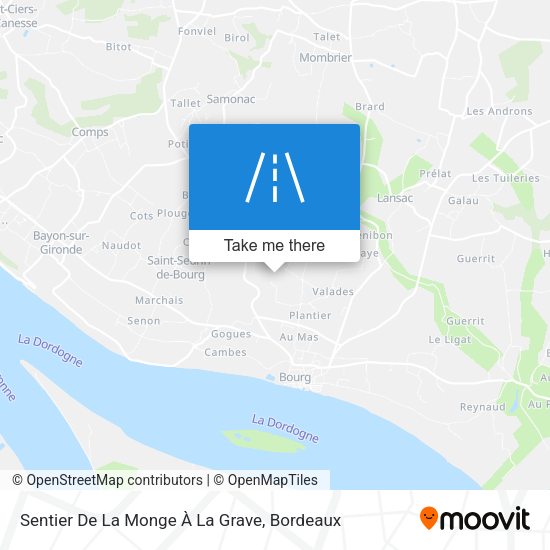 Sentier De La Monge À La Grave map