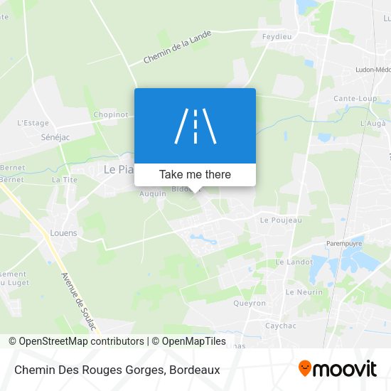 Chemin Des Rouges Gorges map