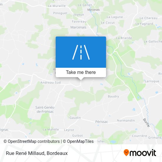 Rue René Millaud map