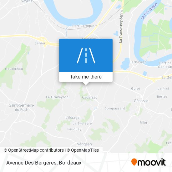 Avenue Des Bergères map