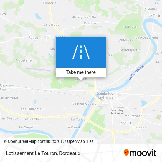 Lotissement Le Touron map