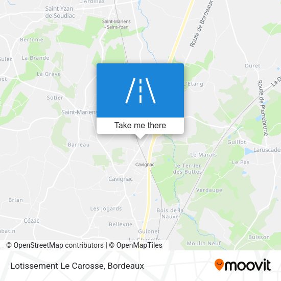 Lotissement Le Carosse map