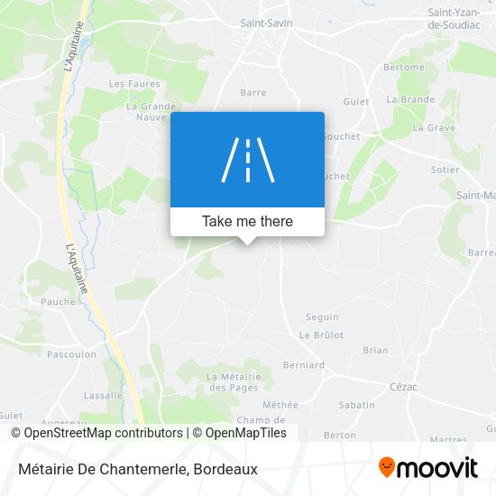 Métairie De Chantemerle map