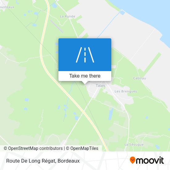 Route De Long Régat map