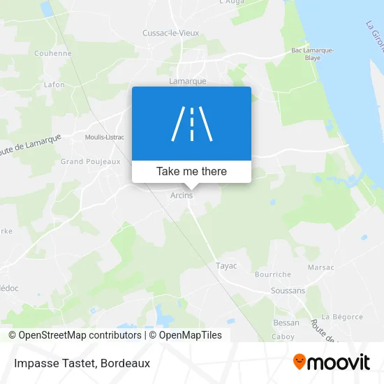 Impasse Tastet map