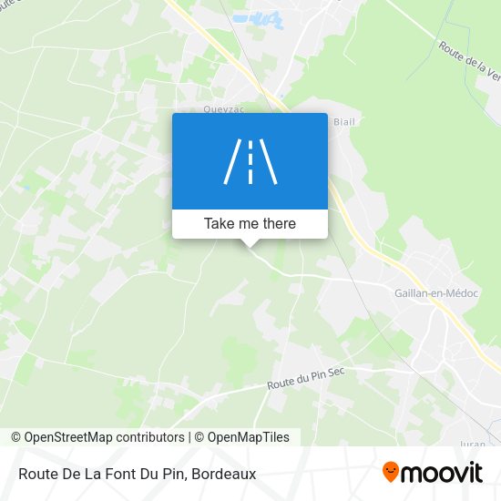 Route De La Font Du Pin map
