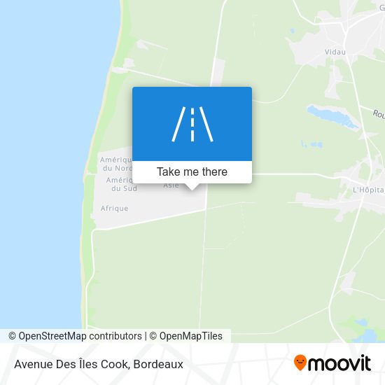 Avenue Des Îles Cook map
