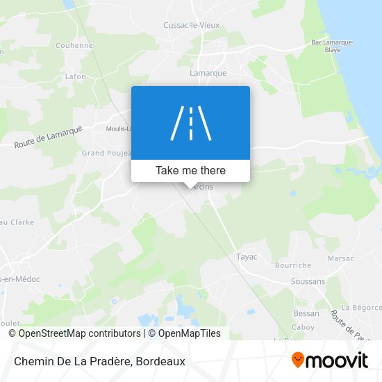 Chemin De La Pradère map
