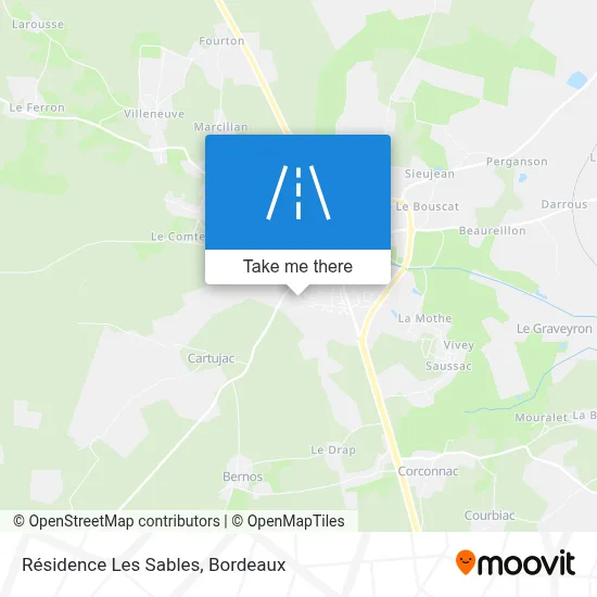 Résidence Les Sables map