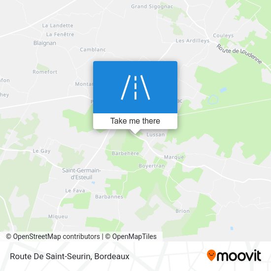Route De Saint-Seurin map