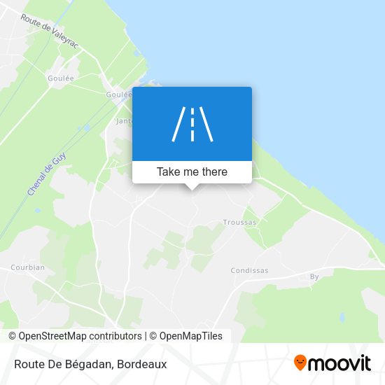 Route De Bégadan map