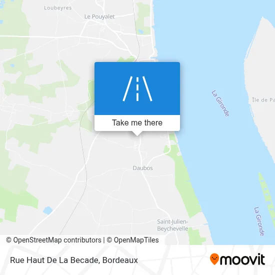 Rue Haut De La Becade map