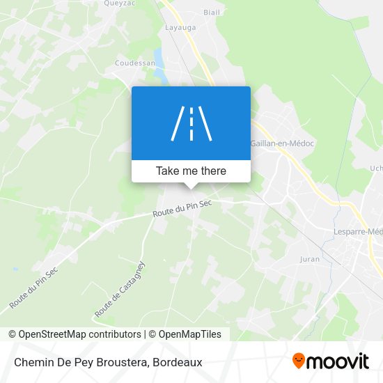 Chemin De Pey Broustera map