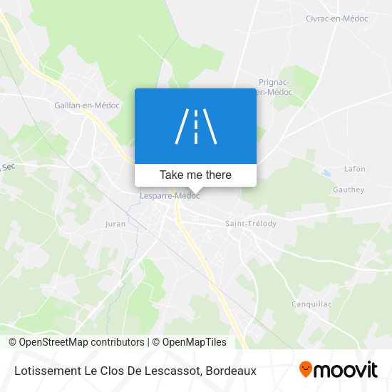 Lotissement Le Clos De Lescassot map