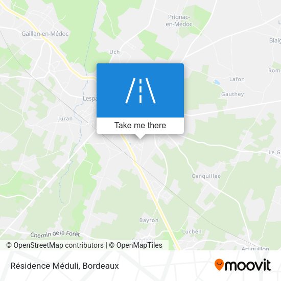 Résidence Méduli map