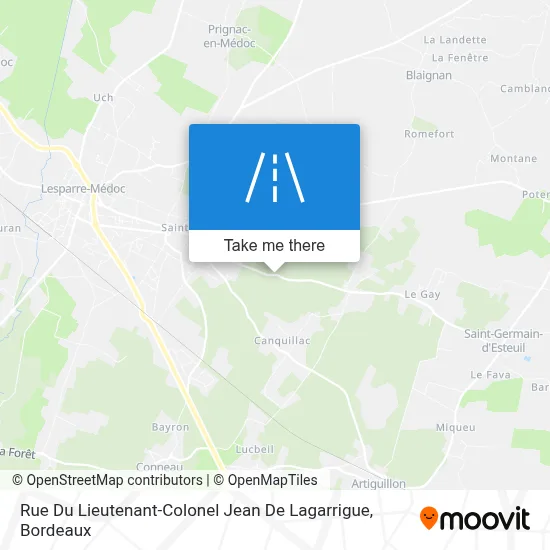 Rue Du Lieutenant-Colonel Jean De Lagarrigue map
