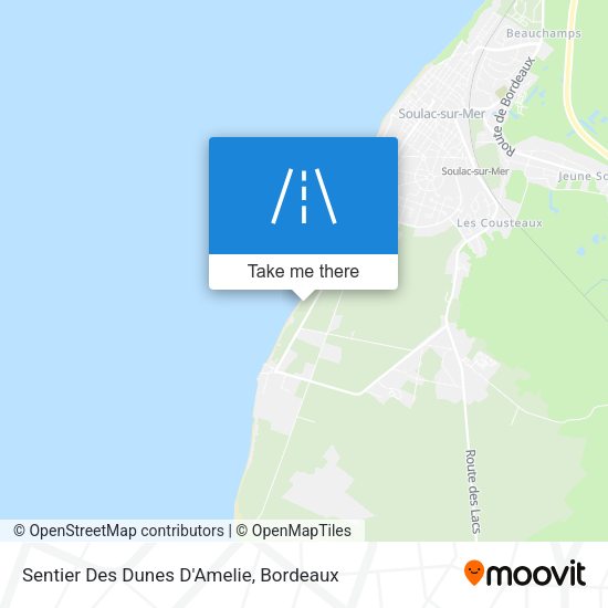 Sentier Des Dunes D'Amelie map