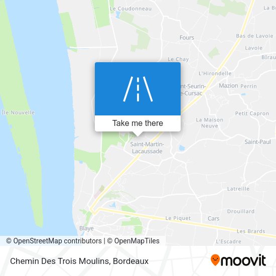Chemin Des Trois Moulins map