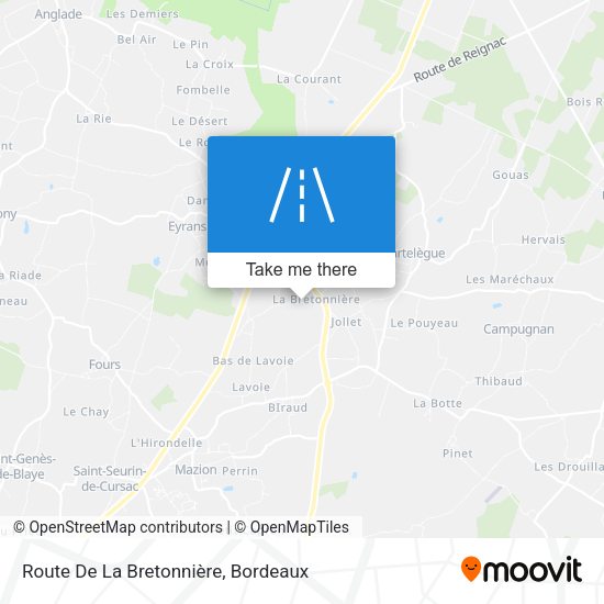 Route De La Bretonnière map