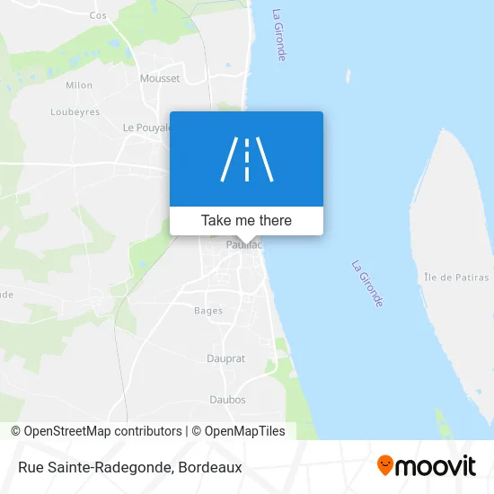 Rue Sainte-Radegonde map