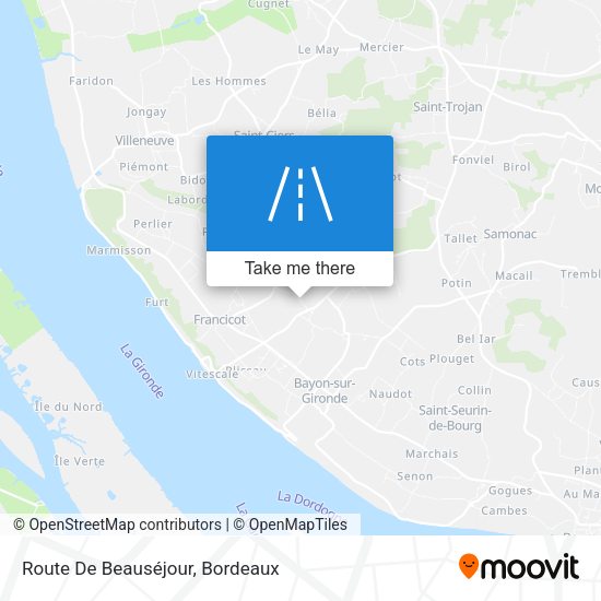 Route De Beauséjour map