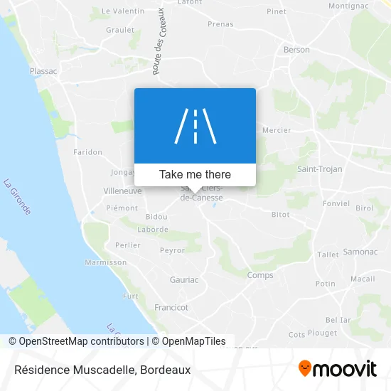 Résidence Muscadelle map