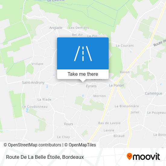 Route De La Belle Étoile map